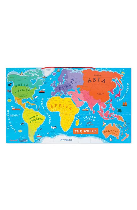 Janod 93 Piece Magnetic World Map Nordstrom World Map Map