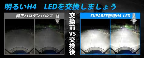 楽天市場 買いマラソン限定セール2180円でお得純正サイズh4 led バイクSUPAREE PRO H4 led バイク