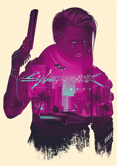 This Cyberpunk 2077 Inspired Print Is My Original Artwork Digitally