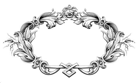 Baroque Ornaments Frame Vector Vector Frames And Borders Free Download