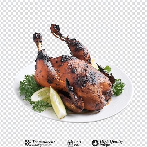 Tandoori Chicken Isolated On Transparent Background Premium Ai