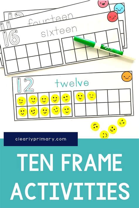 Easy Ten Frame Activities for Kindergarten and First Grade - Clearly ...