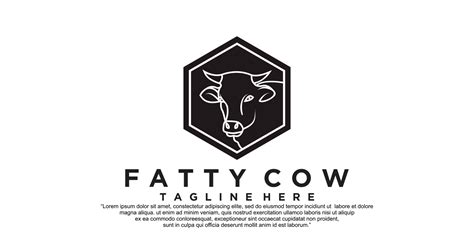 fatty cow icon logo design vector illustration Premium Vector 10999759 ...