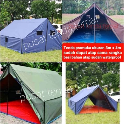 Jual Tenda Pramuka Ukuran X Bahan Atap D Sudah Termasuk Alas Dari