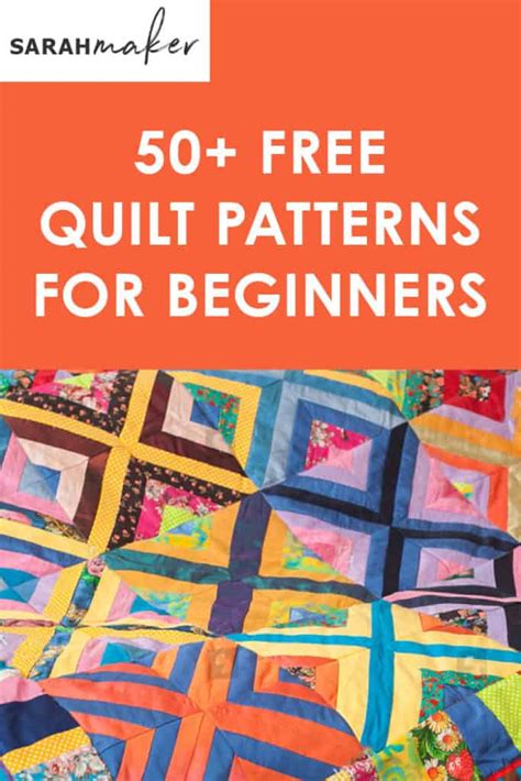 50+ Free Easy Quilt Patterns for Beginners - Sarah Maker