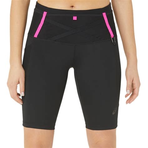 Asics Fujitrail Sprinter Short Dames Performance Black Pink Glo Bike