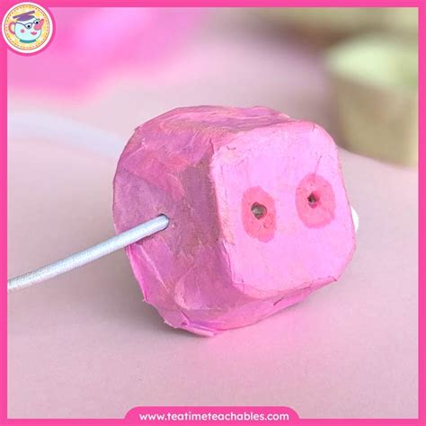 Easy Mess-Free Pig Nose Craft | Tea Time Teachables