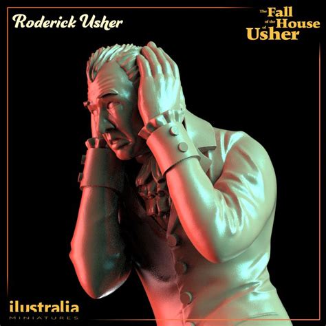 3d Printable Roderick Usher By Ilustralia Miniatures