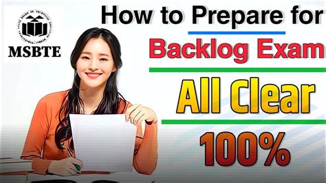 How To Prepare For Msbte Re Exam How To Clear Backlog Exam Msbte