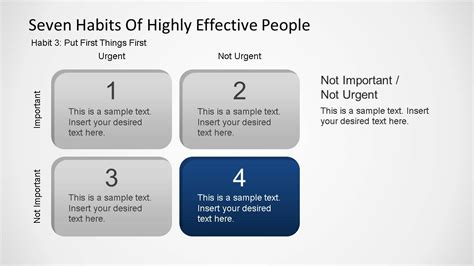 Seven Habits Covey Powerpoint Template Slidemodel