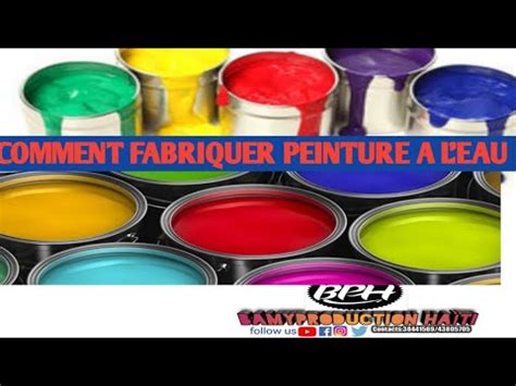 Comment Fabriquer Peinture A L Eau YouTube