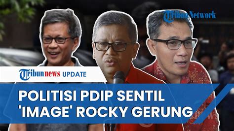 Politisi PDI P Budiman Sudjatmiko Sentil Rocky Gerung Soal Hina Jokowi