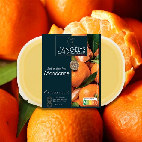 Mandarine L Angélys Maître Artisan Glacier Charente maritime