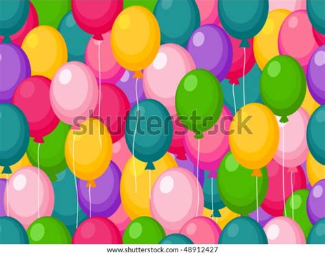 Seamless Balloons Background Vector Stock Vector Royalty Free