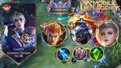 Cecilion Game Play Best Build Cecilion 2024 Mobile Legend Youtube