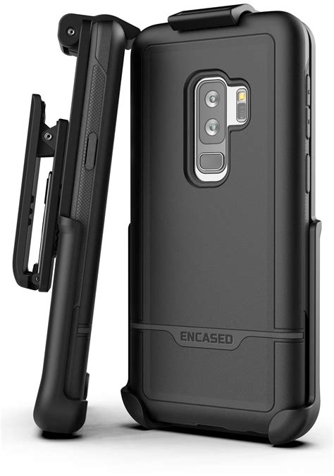 Encased Galaxy S9 Plus Case With Belt Clip Rebel Series Military Grade Protection With