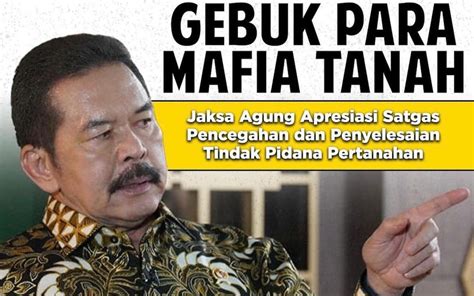 Jaksa Agung Ri Gebuk Para Mafia Tanah Kejari Bantul