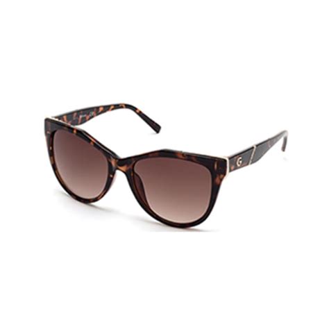 Guess G By Ladies Tortoise Cat Eye Sunglasses In Brown Tortoise Brown Lyst