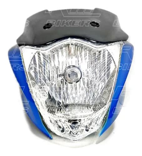 Faro Con Bisel Delantero Completo Suzuki Gixxer Azul Env O Gratis