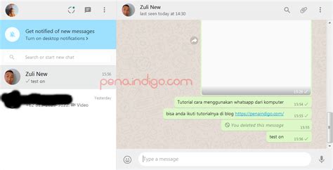 Cara Menggunakan Whatsapp Di Komputer Atau Laptop 3 Pena Indigo