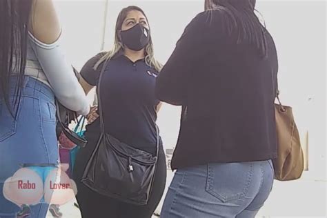 Wonderful Booty Long Haired Latina Mamacita Queuing W Friends OC Tight Jeans Forum