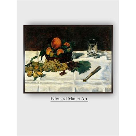 Buy The Art House Still Life Fruit On A Table Painting By Edouard Manet