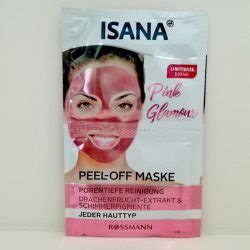 Test Maske Isana Pink Glamour Peel Off Maske Le Pinkmelon