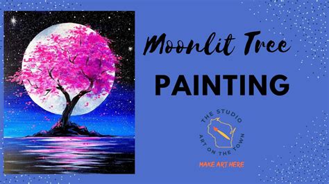 Moonlight Tree Painting - Art on the Town WI