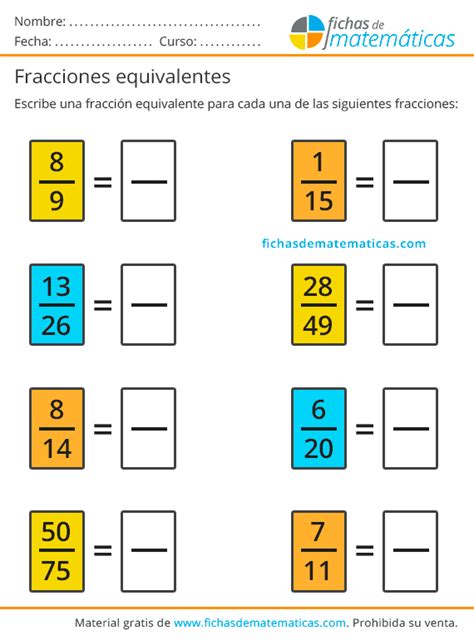 Fracciones Equivalentes Qué Son Como Calcular Ejercicios