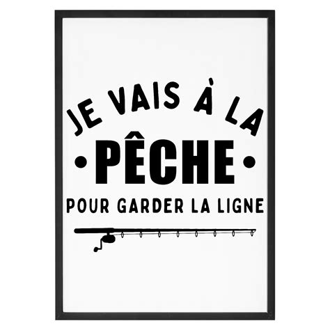 Affiche Je m en fish j ai pêche La French Touch