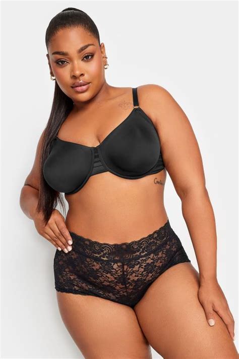 Yours Plus Size Black Smoothing Silhouette Non Padded Underwired Bra