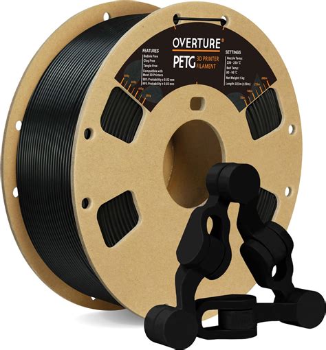 Overture Petg Filament Mm D Printer Filament Petg Kg Spool