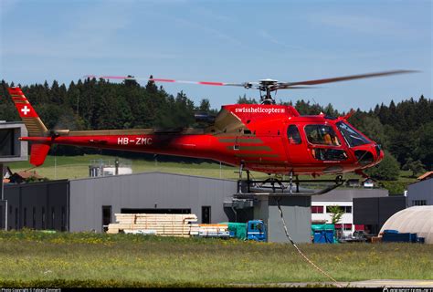 Hb Zmc Swiss Helicopter Eurocopter As B Ecureuil Photo By Fabian