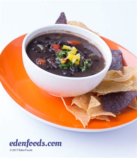 Eden Foods Eden Recipes Smoky Black Turtle Bean Soup