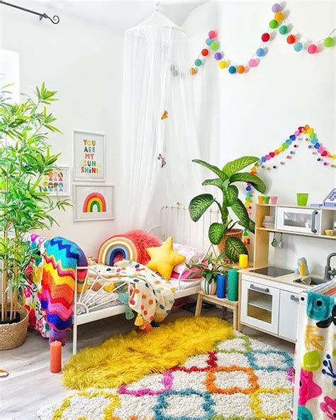 How To Beautiful Kids Room With Rainbow Color Homemydesign