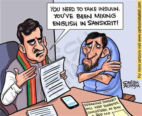 Speaking Sanskrit Will Keep Diabetes At Bay Cartoonistsatishcom