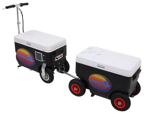 Cruzin Cooler Coolagon Rolling Cooler Wagon 50 Qts Black Cruzin