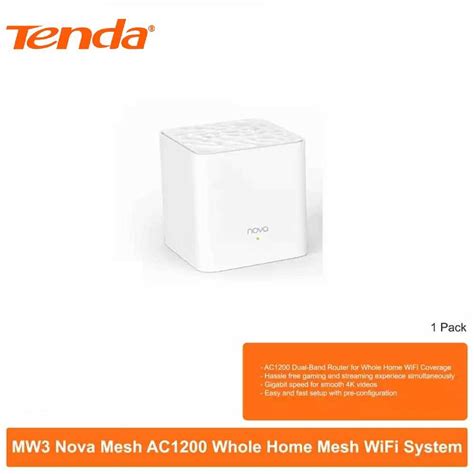 Tenda Nova Mw Ac Whole Home Mesh Wifi Router System Pack