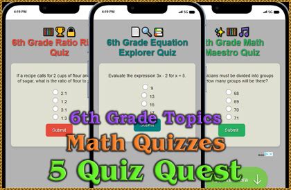 6th Grade Math Maestro Quiz