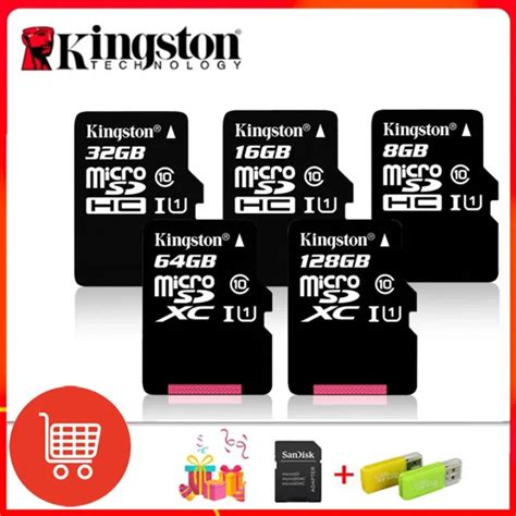 ♥【พร้อมส่ง】 จัดส่งฟรี Cod♥การ์ดไมโคร Sd ของ Kingston การ์ดความจำแบบแฟลช128gb 256gb Class10