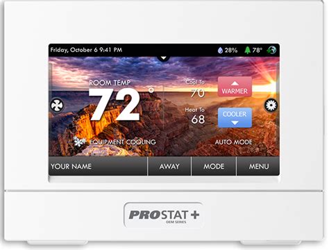 Prostat Psp Rt Residential Touchscreen Programmable Thermostats User