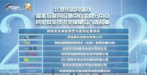 深信服入选北京市委网信办网络安全技术支撑单位 为首都网安贡献信服力量凤凰网