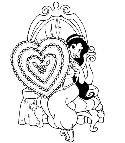 Prince Jasmine Coloring Pages PDF Coloringfolder