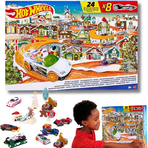 ZESTAW KALENDARZ ADWENTOWY HOT WHEELS SAMOCHODZIKI AUTKA DLA DZIECI El Allegro Pl