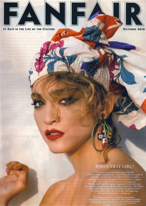 Pud Whacker's Madonna Scrapbook: New Madonna in Vanity Fair - Los Angeles 1984