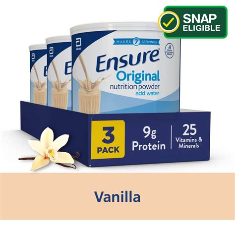 Ensure Original Nutrition Powder Vanilla Oz Count Walmart