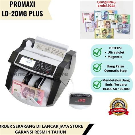 Jual Muraaaahh Mesin Hitung Uang Promaxi Ld 2mg Money Counter Promaxi Ld2mg Plus Shopee Indonesia