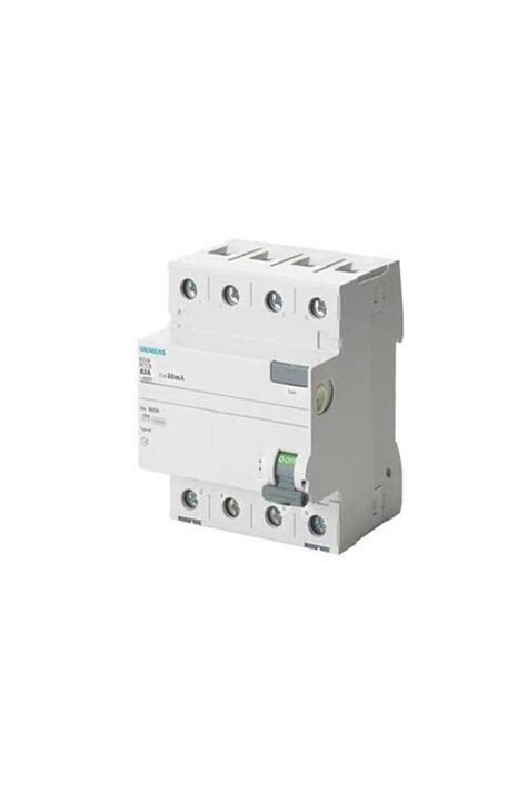 Siemens 63A 300mA 230V 3Faz Kaçak Akım Rölesi 5SV3646 6 Mutel