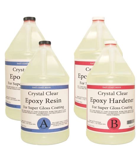 Crystal Clear Epoxy Resin Kit Gallons Gal Resin And Gal