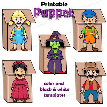 Hansel And Gretel Craft Activity Printable Paper Bag Puppets Tpt